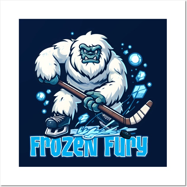 Frozen Fury - Yeti Wall Art by SergioCoelho_Arts